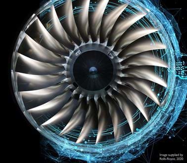 a graphic of a turbine engine