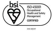 ISO 45001 certified logo