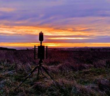 RESOLVE antenna at sunset