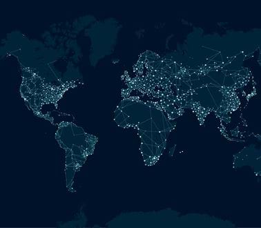 a digital map of the earth