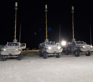 Resolve antennas on military vehicles 